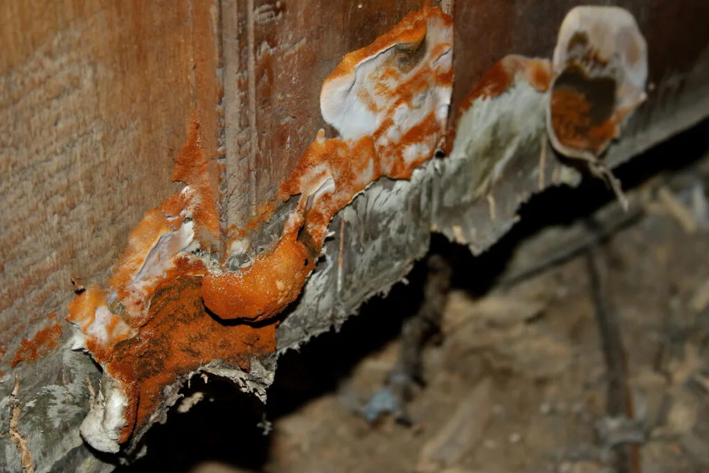 champignon humidité bois photo 1