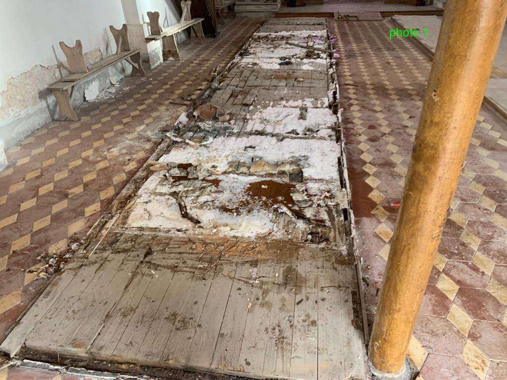 évacuation plancher